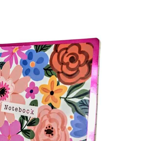Tropical Notebook Journal Bright FLORAL Lined Soft Cover Cottagecore Stationary - Picture 3 of 10